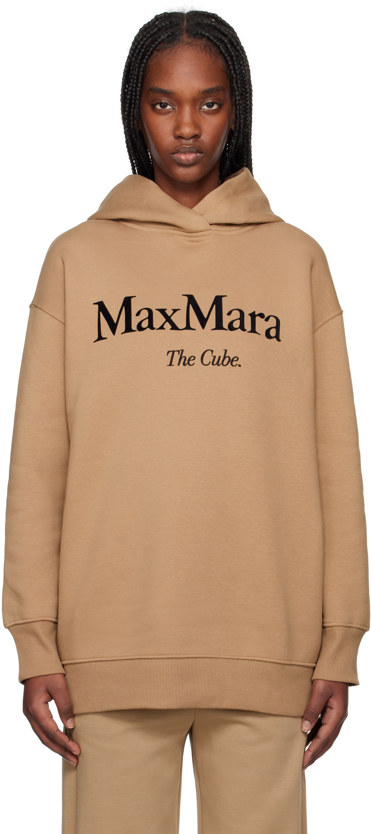 Max Mara Women's Lillo Hoodie in Sand Max Mara
