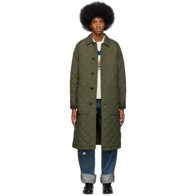 Photo: Burberry Reversible Green and Khaki Ableford Coat