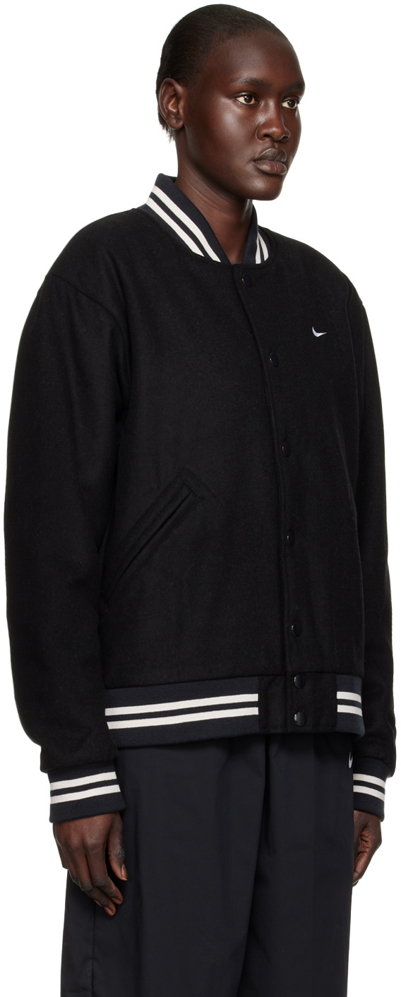 Nike Black Sportswear Authentics Varsity Jacket Nike