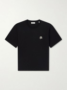 NN07 - Jett 30026 Logo-Embroidered Organic Cotton-Jersey T-Shirt - Black