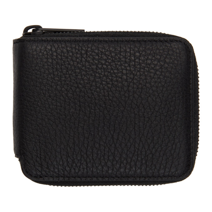 Photo: Maison Margiela Black Deerskin Zip-Around Wallet