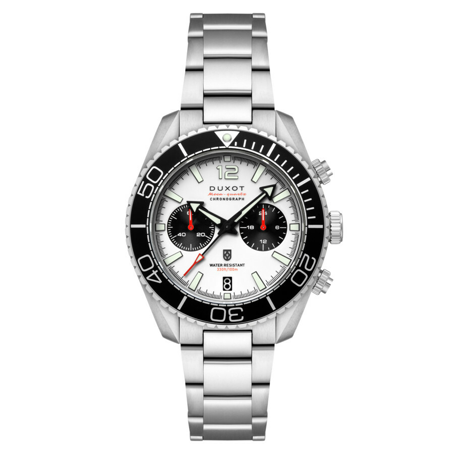 Duxot Tiburon Chronograph Quartz White Dial Mens Watch DX-2062-44