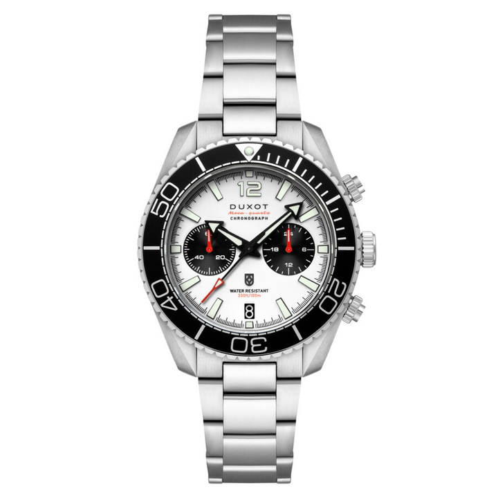 Photo: Duxot Tiburon Chronograph Quartz White Dial Mens Watch DX-2062-44