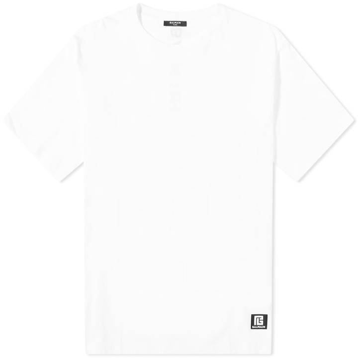 Photo: Balmain Oversized Back Logo Tee