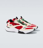 Valentino Garavani Demiyee suede-trimmed sneakers