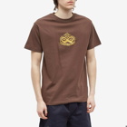 Pass~Port Men's Sterling Emberoidery T-Shirt in Bark