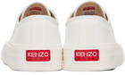 Kenzo Off-White Kenzo Paris Foxy Low-Top Canvas Sneakers
