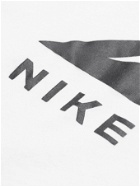 NIKE RUNNING - Trail Logo-Print Dri-FIT Cotton-Blend Jersey T-Shirt - White - M
