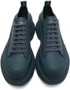 Alexander McQueen Blue Tread Slick Low Sneakers