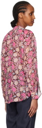 Isabel Marant Etoile Pink & Brown Mexika Shirt