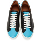 Givenchy Black and Blue Reverse Logo Urban Street Sneakers