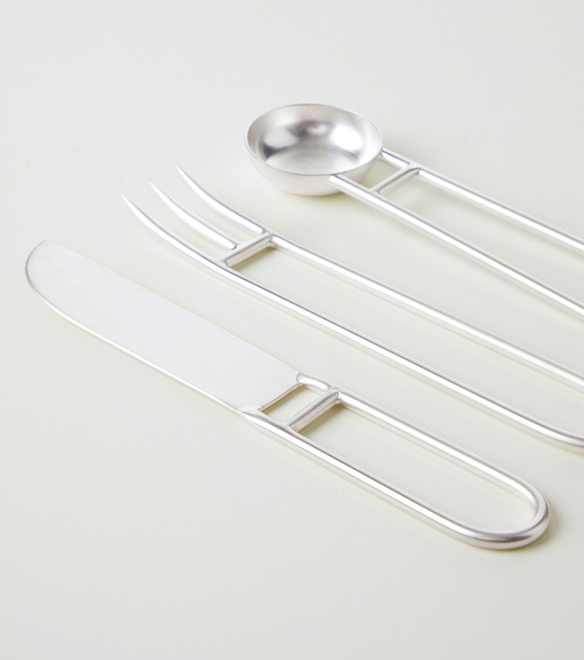 Natalia Criado Artefacto silver-plated 3-piece cutlery set