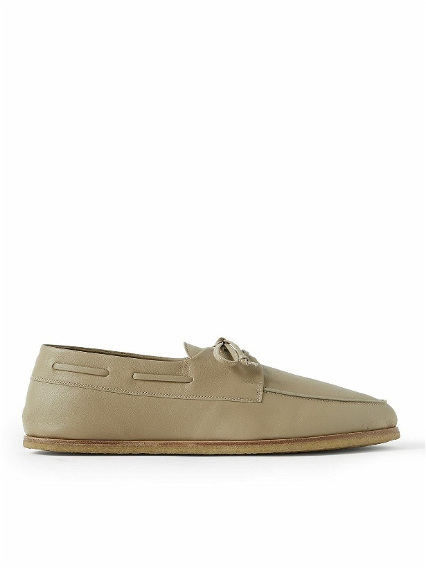 Photo: The Row - Sailor Leather Loafers - Brown