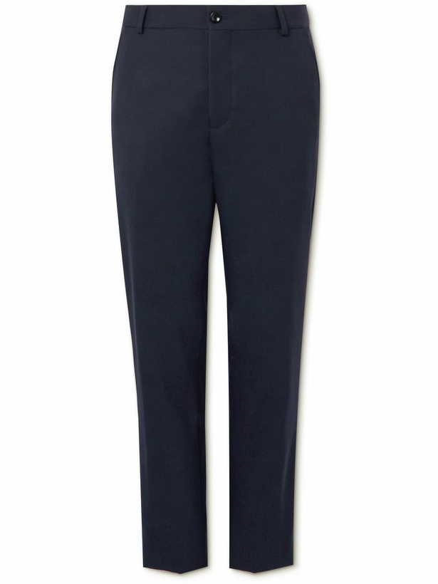 Photo: Loro Piana - Straight-Leg Virgin Wool-Gabardine Trousers - Blue