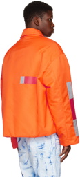 Heron Preston Orange Security Uniform Tape Jacket