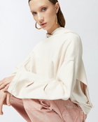 Pinko Oversized Sweatshirt With Twill Details Pink Pearl Grey
