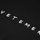 Vetements Men's Friendly Logo T-Shirt in Black