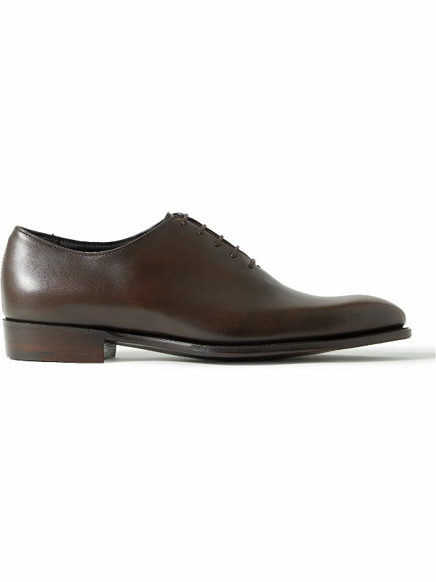 Photo: George Cleverley - Merlin Whole-Cut Leather Oxford Shoes - Brown
