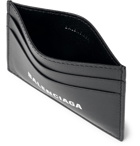 Balenciaga - Logo-Print Full-Grain Leather Cardholder - Black