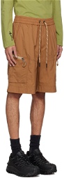 Moncler Grenoble Brown Drawstring Shorts