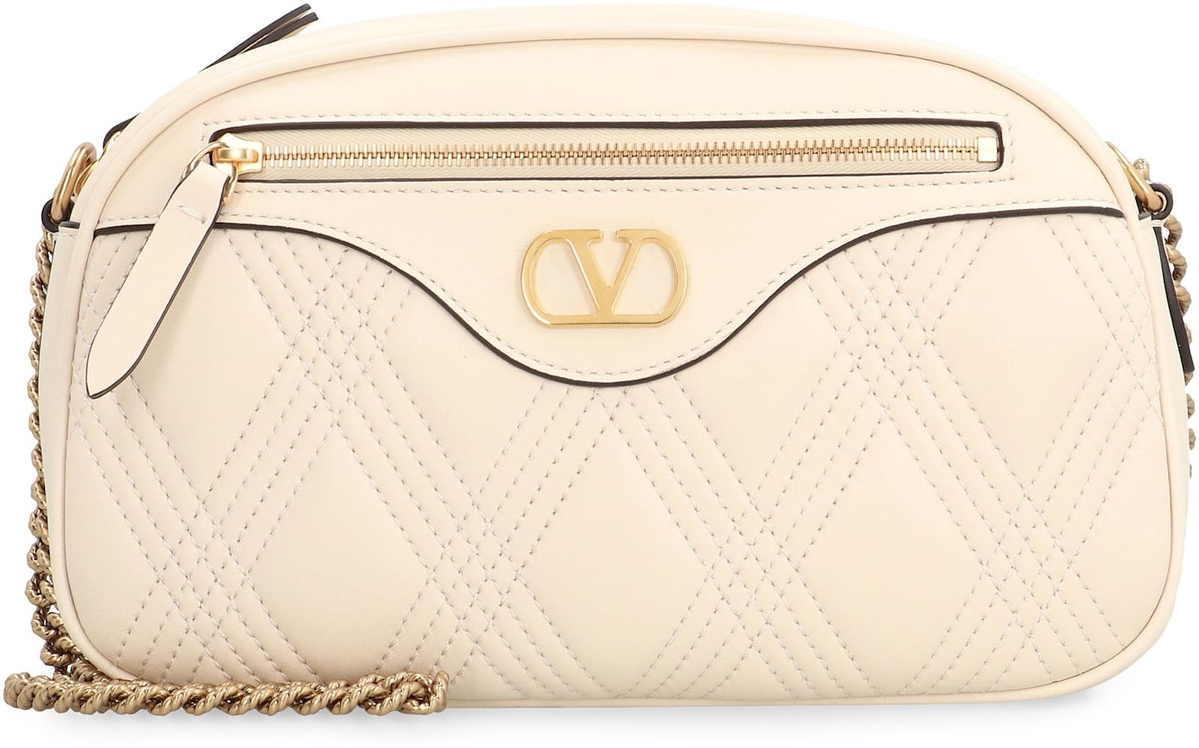 Valentino Garavani Quiltie 67 Leather Shoulder Bag Valentino Garavani