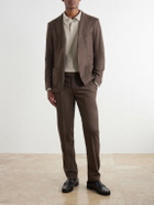 Sunspel - Wool and Cashmere-Blend Flannel Suit Jacket - Brown