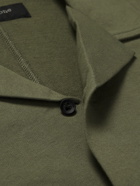 RAG & BONE - Avery Camp-Collar Knitted Cotton Shirt - Green
