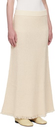 Studio Nicholson Off-White Rye Midi Skirt