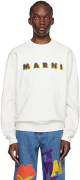 Marni Off-White Printed Sweatshirt