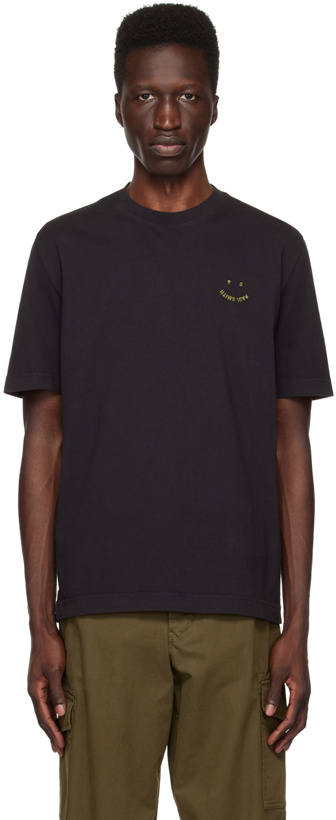 Photo: PS by Paul Smith Black Happy T-Shirt