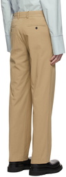 Wooyoungmi Tan Cotton Trousers