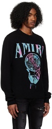 AMIRI Black Crystal Ball Sweater