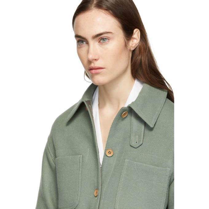 Acne studios hot sale green coat