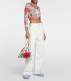 Loewe Paula’s Ibiza Terra Vulca denim slip-on shoes