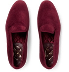 George Cleverley - Albert Velvet Slippers - Men - Burgundy