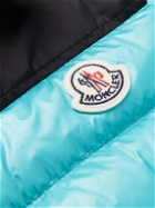 Moncler - Ortac Logo-Appliquéd Colour-Block Quilted Shell Down Gilet - Blue