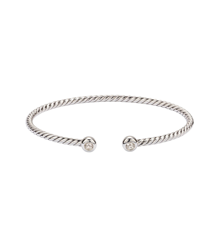 Photo: David Yurman Cable Flex® Micro 925 sterling silver bracelet with diamonds