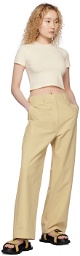 Arch The Beige Long Trousers