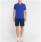 Vilebrequin - Palatin Contrast-Tipped Cotton-Piqué Polo Shirt - Men - Royal blue