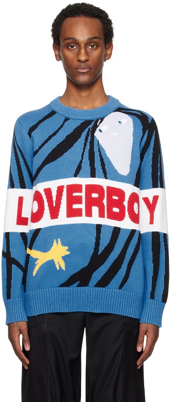 Photo: Charles Jeffrey LOVERBOY Blue 'Loverboy' Sweater