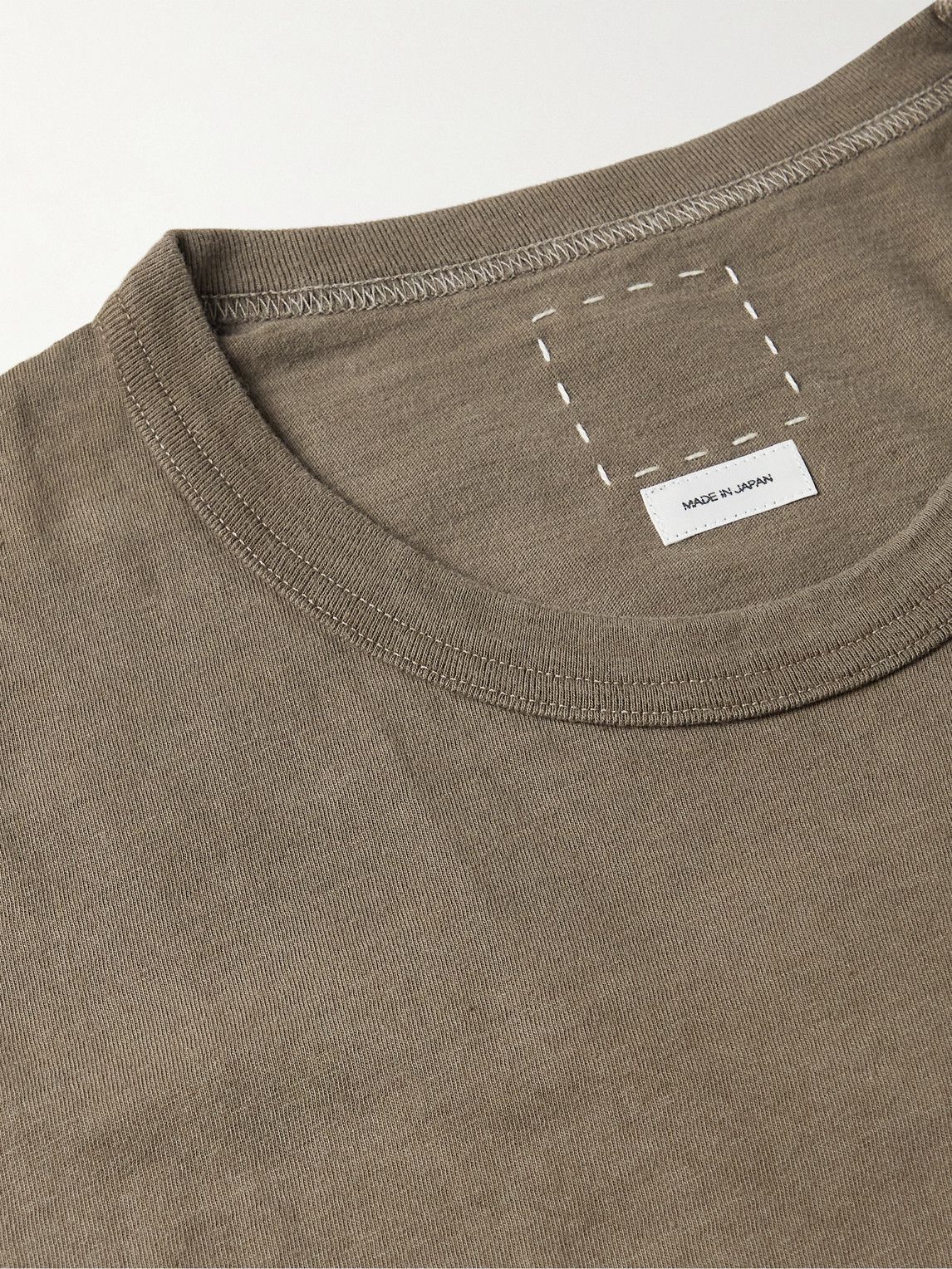 Visvim - Jumbo Cotton-Jersey T-Shirt - Brown Visvim