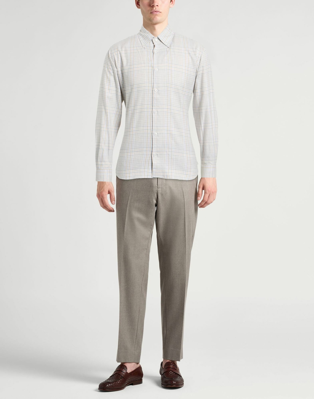 Fedeli Mens Shirt in Grey