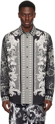 Versace Jeans Couture Black & Gray Animalier Shirt