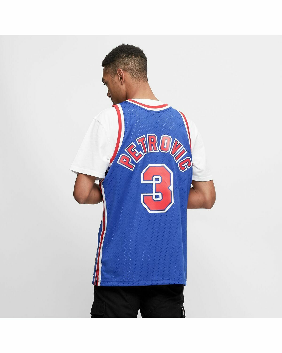 Mitchell & Ness NBA Swingman Jersey New Jersey Nets Road 1992-93 Drazen Petrovic #3 Blue Men