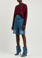 Loewe Anagram Denim Shorts
