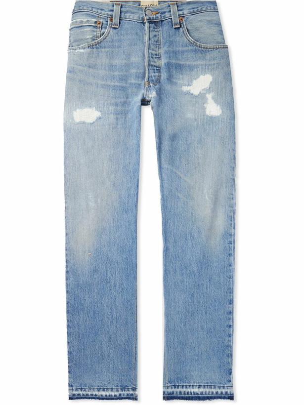 Photo: Gallery Dept. - Straight-Leg Distressed Jeans - Blue