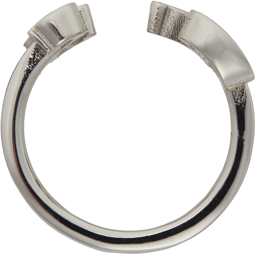 Raf Simons Silver RS Ring Raf Simons