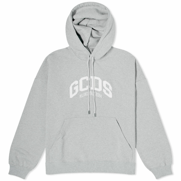 Photo: GCDS Men's Logo Hoodie in Grey