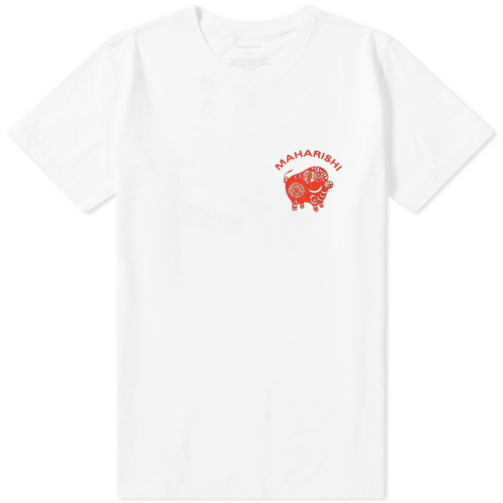 Photo: Maharishi Red Papercut Print Tee