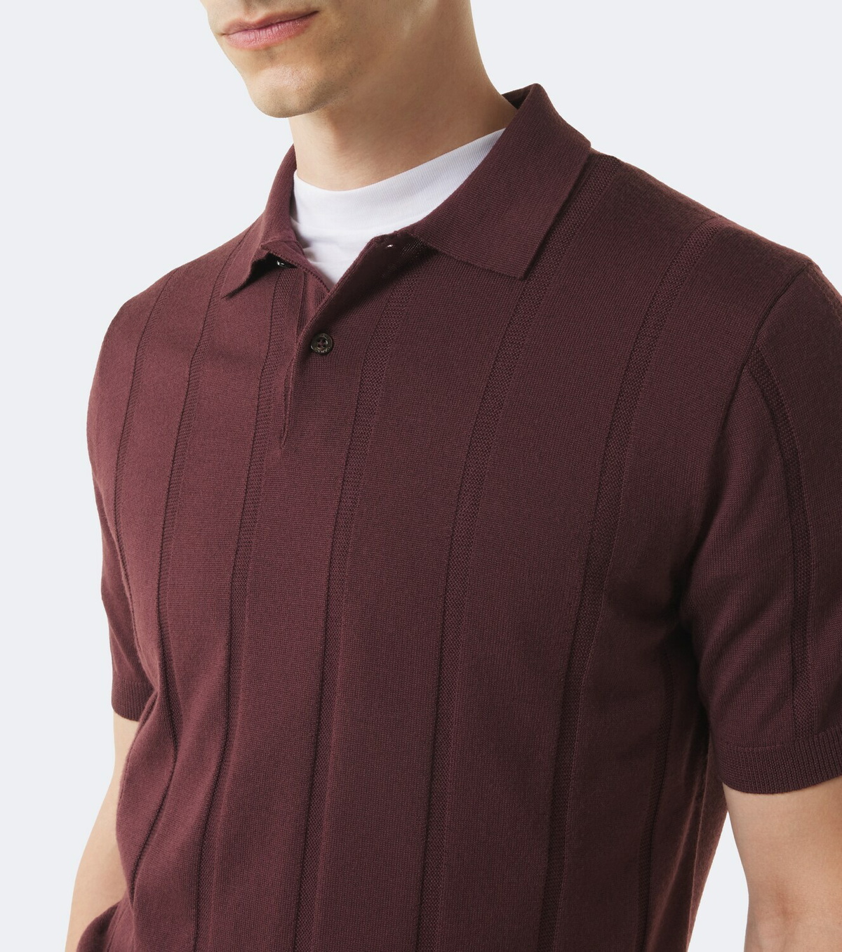 Canali Virgin wool polo shirt
